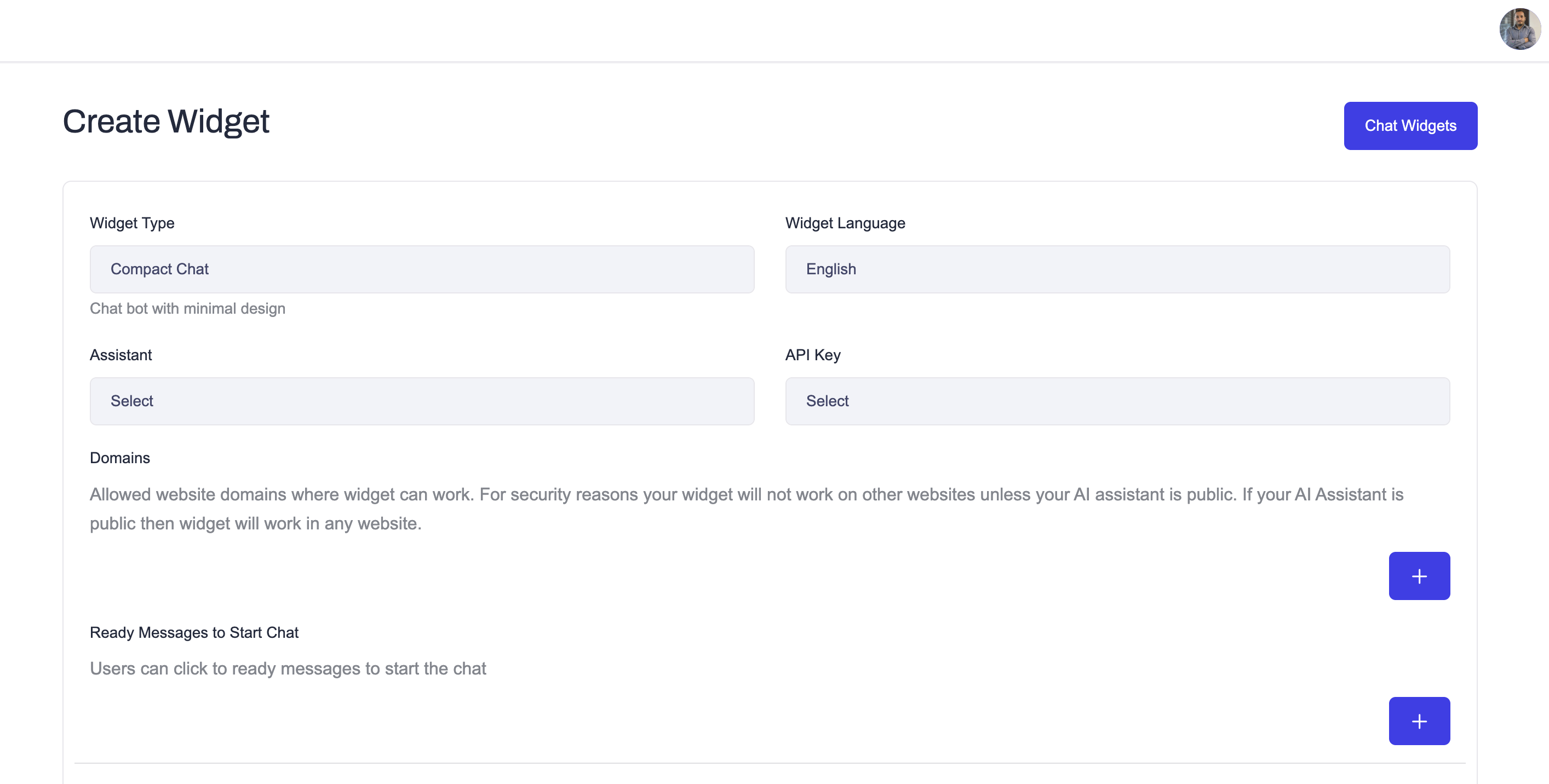 Create Website Integration