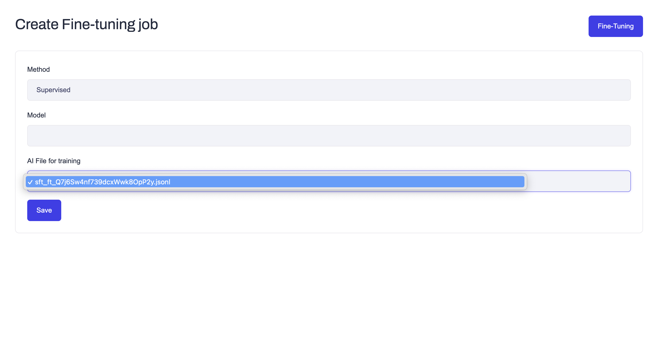 Create fine-tuning job
