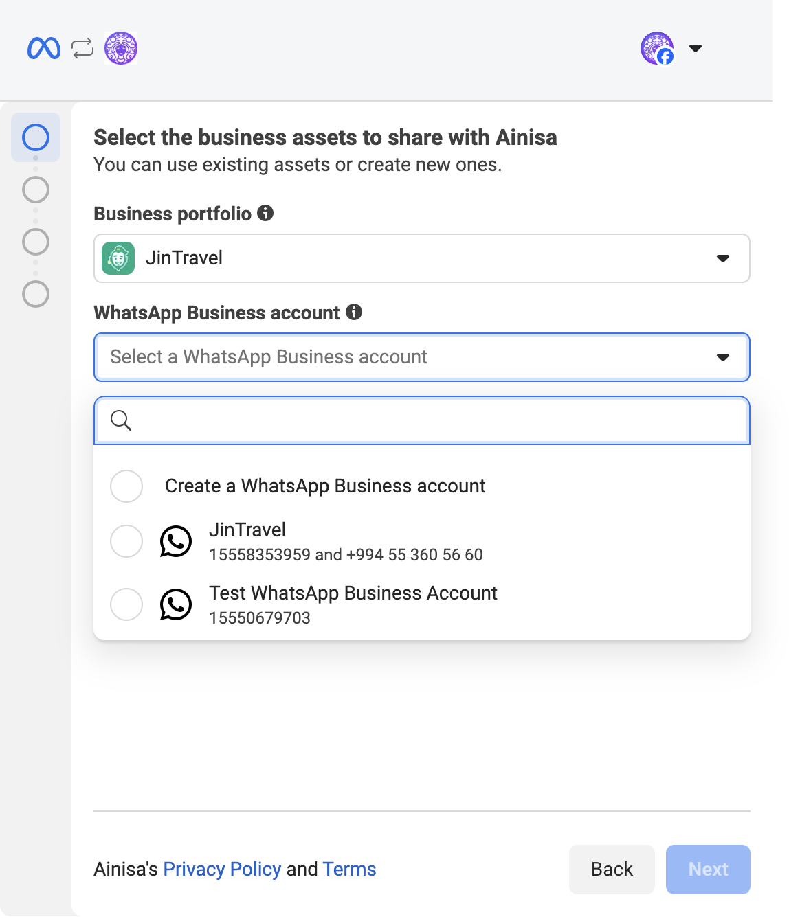 Meta Select Business